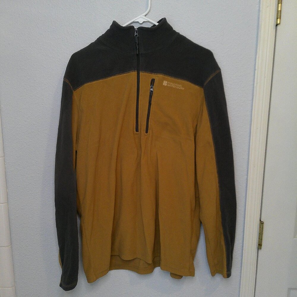 Mountain Warehouse polar fleece zip top mens large